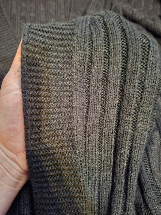 Sweter długi czarny kardigan