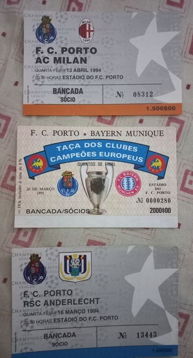 Bilhetes de futebol