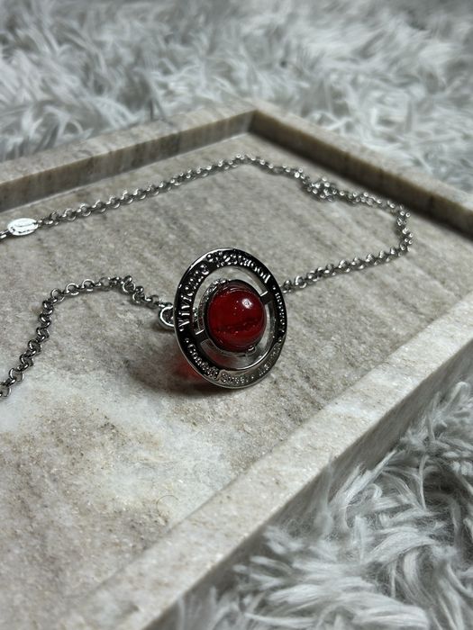 Vivienne Westwood Necklace Orb Red підвіска кулон