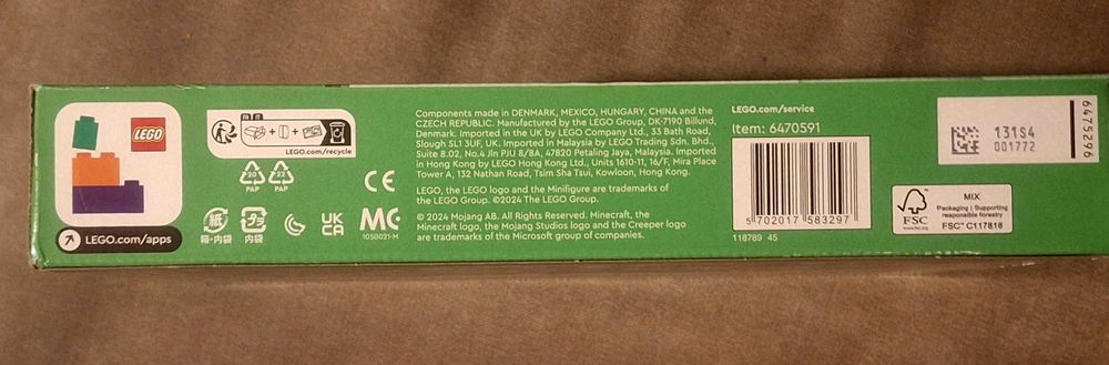 Lego Minecraft 21253 Rezerwat zwierząt