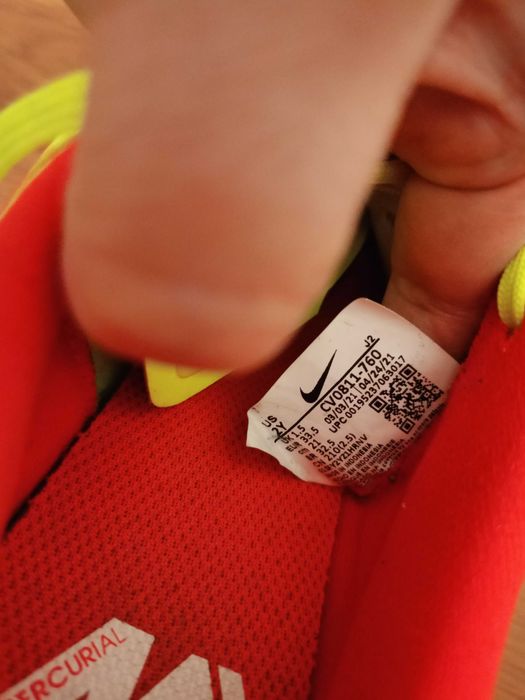 Детские Бутсы Nike Mercurial Vapor 14 Club FG/MG JUNIOR - желтый, 33,5