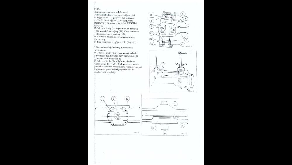 Massey Ferguson 3070 , 3075, 3080, 3085 instrukcja napraw po Polsku!
