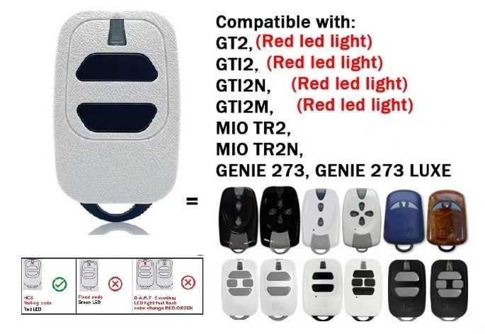 Comando de portão - compatível com DEA GTI2 e GT2