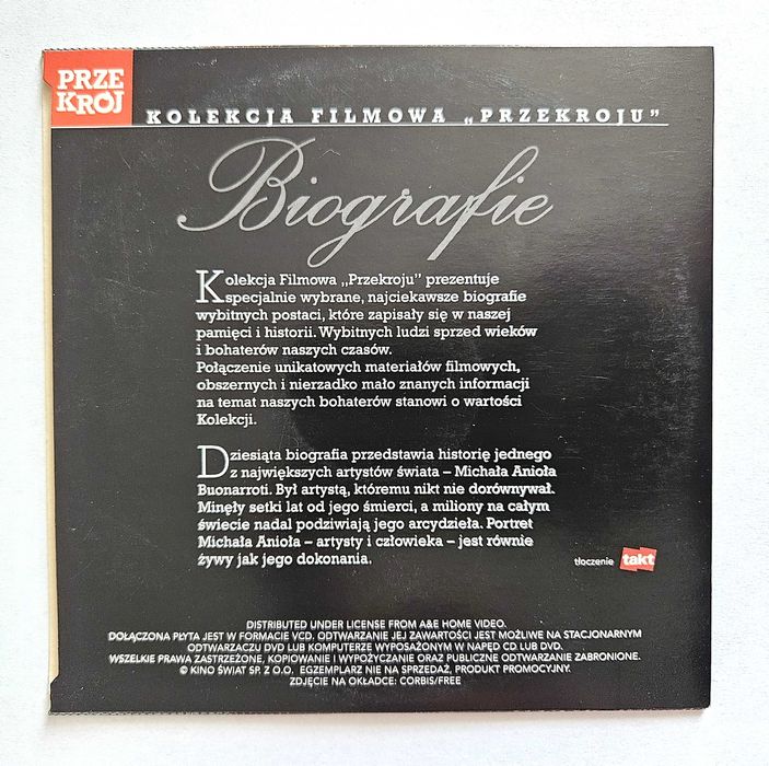 Michał Anioł Buonarroti VCD - BDB