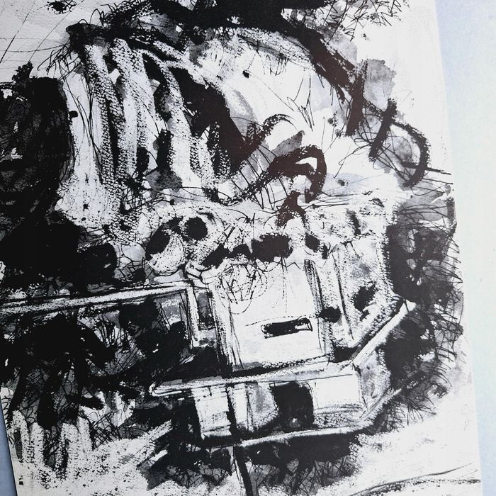 izrael reprodukcja akwarela pejzaż amos nikolai obrazek rysunek