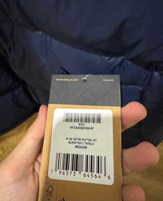 Kurtka puchowa The north face 1996 NUPTSE granatowa M