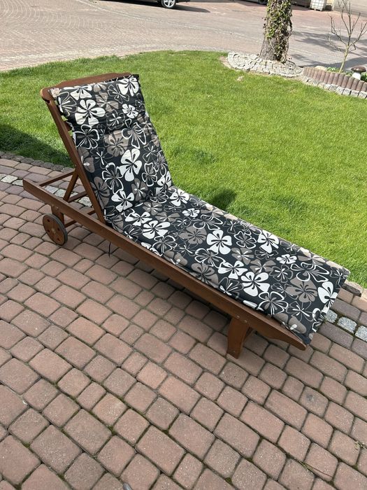 Leżak Mandal Jysk drewno twarde