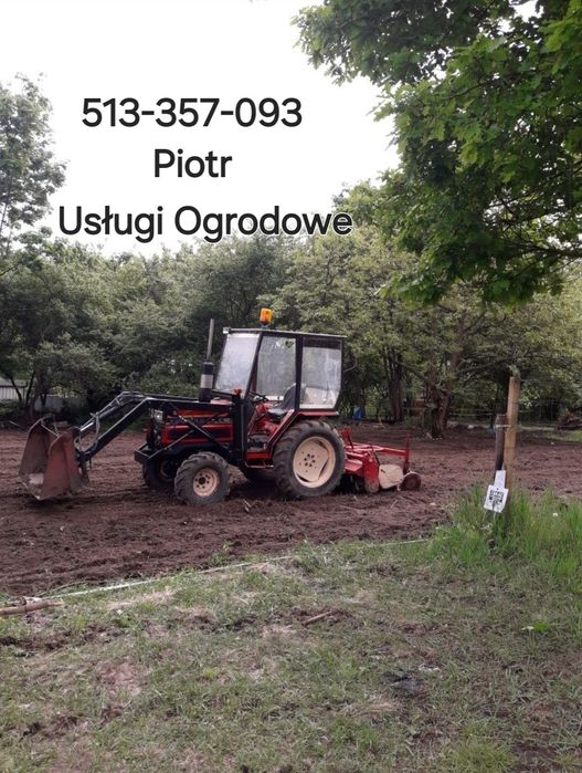 Usługi.Rużne Prace Traktorek Koparka Glebogryzarką Odśnieżanie Ogrodow