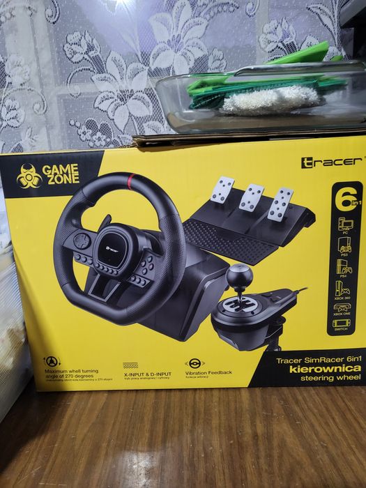 Ігрове кермо Tracer SimRacer 6in1.