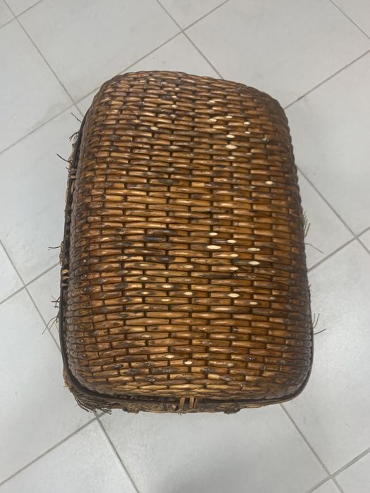 Cesto palha para lenha