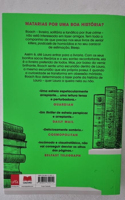 Livro "A Morte de Uma Livreira" de Alice Slater