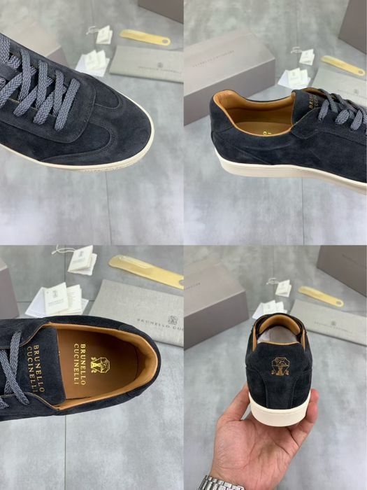 LORO PIANA кроссовки мужские синие кеды замшевые брендовые