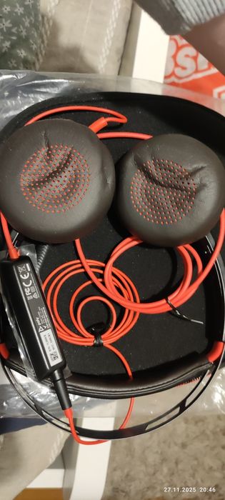 Słuchawki nauszne HP POLY Blackwire 5220 + USB-C/A Adapter Call Center