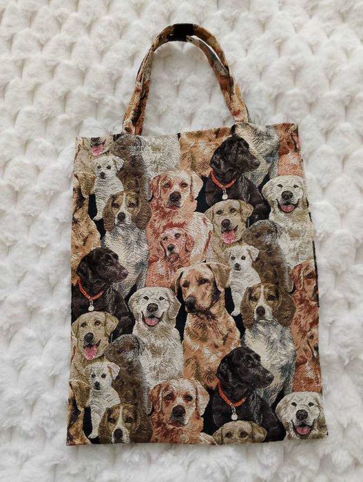 T K Maxx shopping bag torba torebka na zakupy psy dogs Labrador