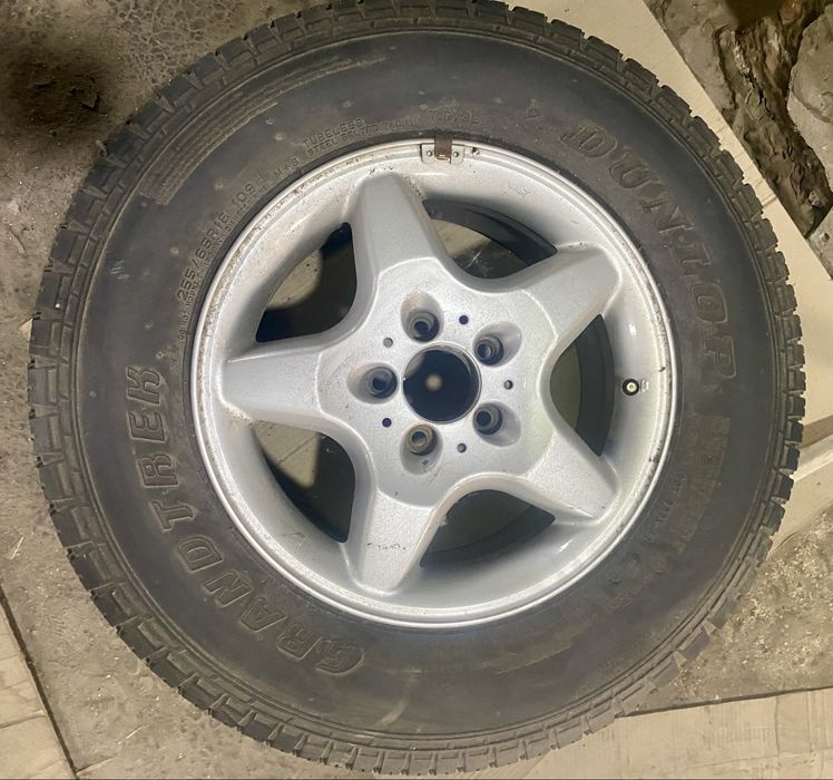 Колесо Запаска Мерседес 255/65 R16 докатка, титан, Mercedes ML-class  Dunlop