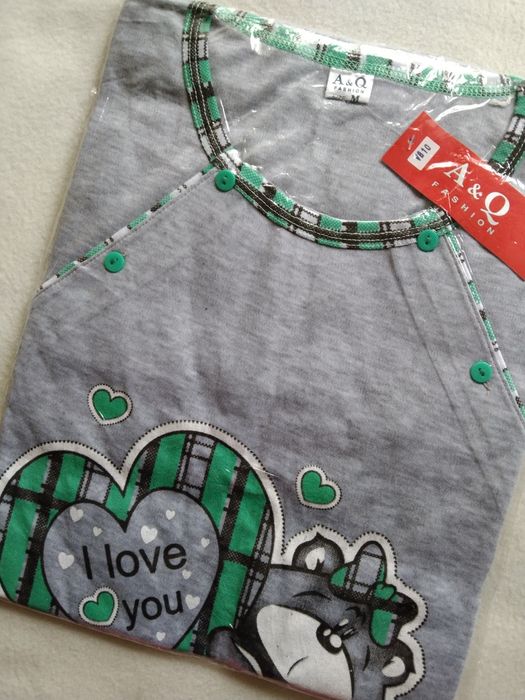 M 38 Koszula ciążowa nocna piżama do karmienia odpinana rozpinana