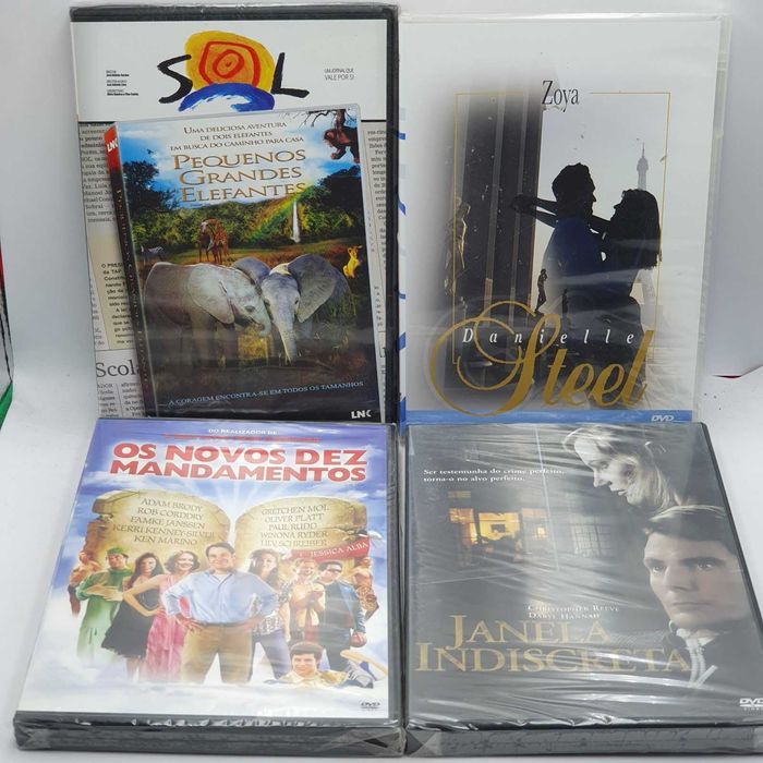 Lote 1/1 - Pack de 18 Filmes Novos e Selados em DVD - Ref.VI