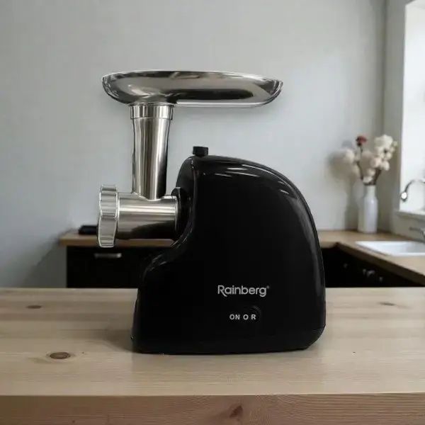 Електрична м'ясорубка Rainberg RB-2319 реверс насадка куббе 3000 Вт