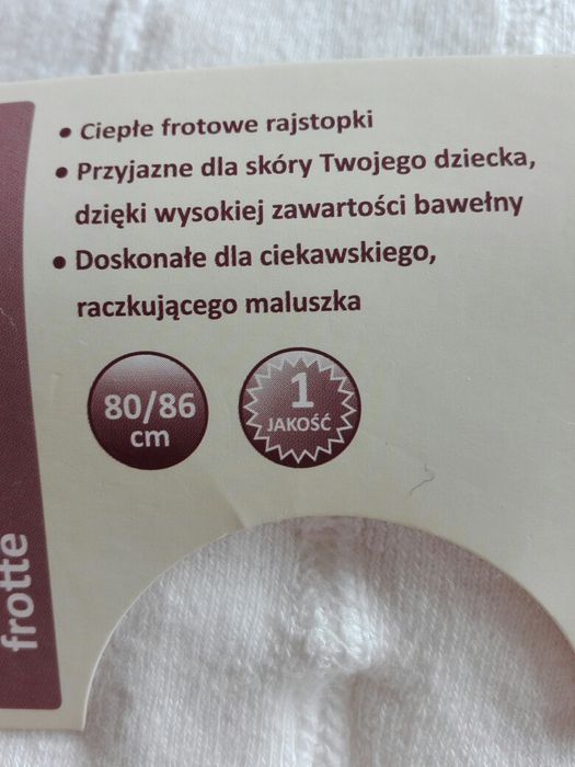 Rajstopki nowe 80/86 , 68/74