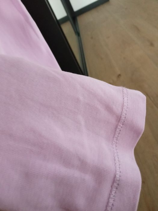 Liliowy bawełniany T-shirt Esprit s