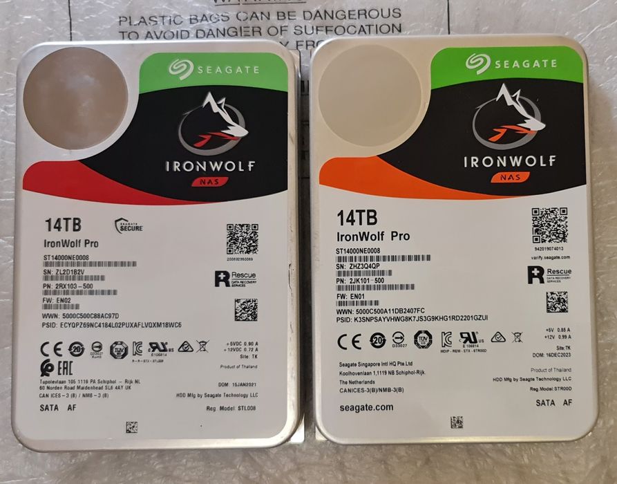 Iron Wolf pro NAS, ST14000NE0008