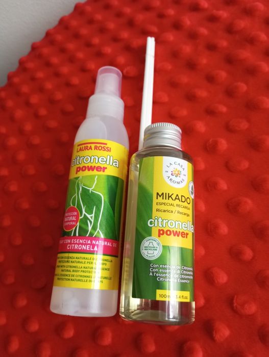 Sprzedam nowy zestaw na komary mgiełka cytrynowa i patyczki zapachowe cytrynowe