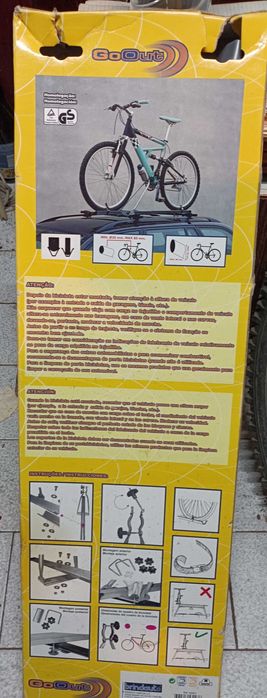 suporte de bicicleta para tejadilho de carro com anti roubo nunca usado