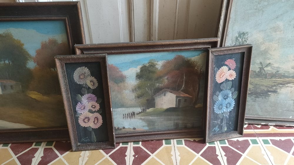 Quadros pintados à mão