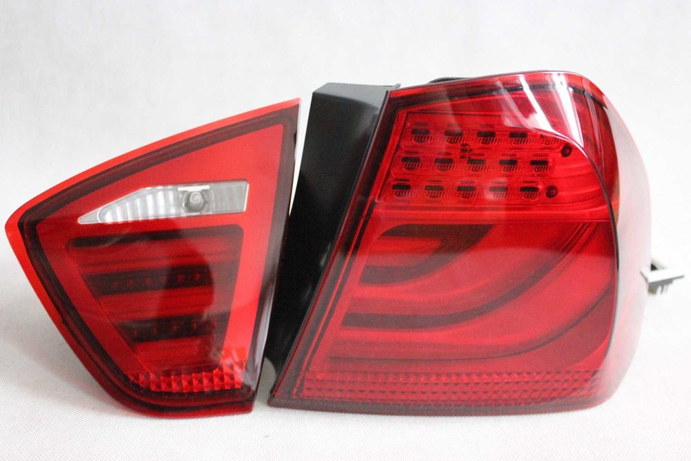 Lampy światła tył tylne BMW E90 05-08 SEDAN RED LED BAR NEON IGŁA