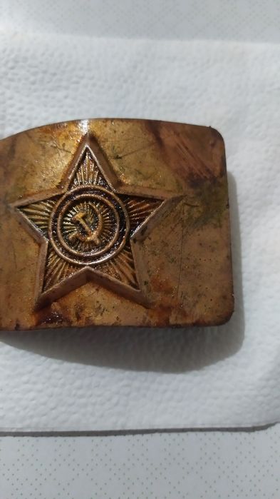 Латунная бляха на ремень