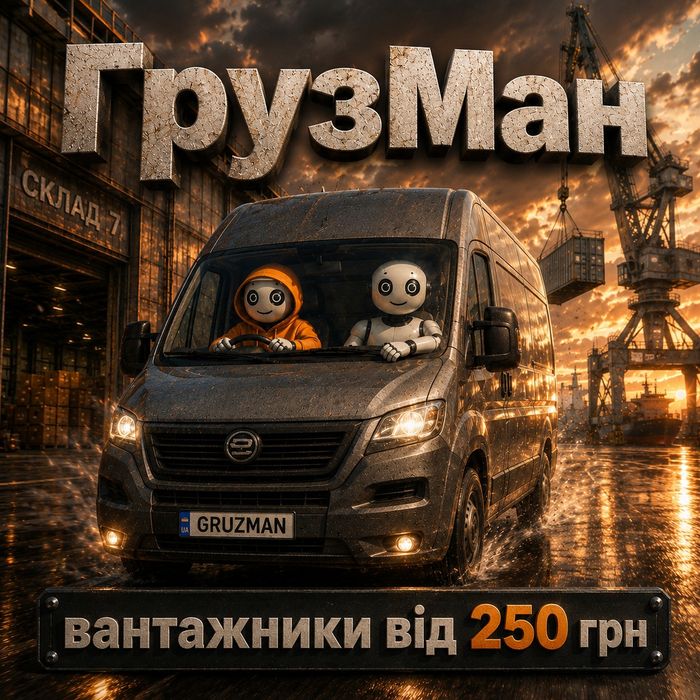 ГрузМан - вантажники від 300 грн/година