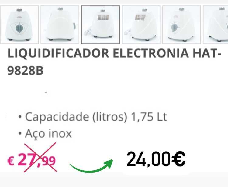 Liquidificadora ELECTRONIA, como nova, pouco uso