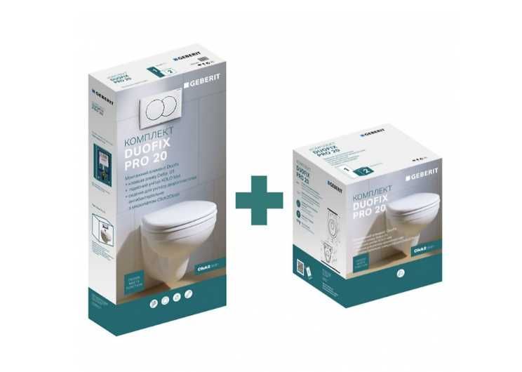 Комплект инсталляция для унитаза 4 в 1 Duofix Pro 20 Geberit
