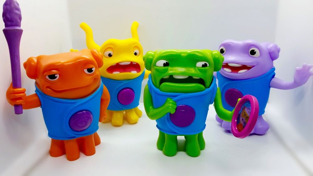 Conjunto 4 Figuras brindes Happy Meal McDonald's 2015 Home