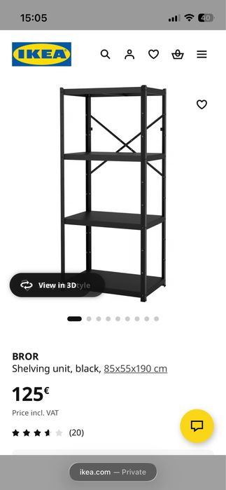 prateleira de armazenamento da Ikea 85*40*190