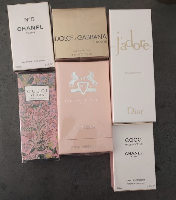 Perfumy damskie 100 ml. I 75 ml