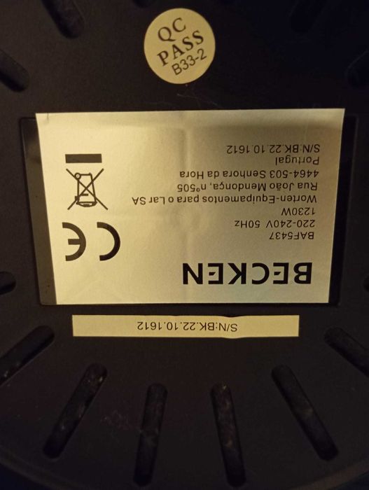 Fritadeira sem Óleo BECKEN