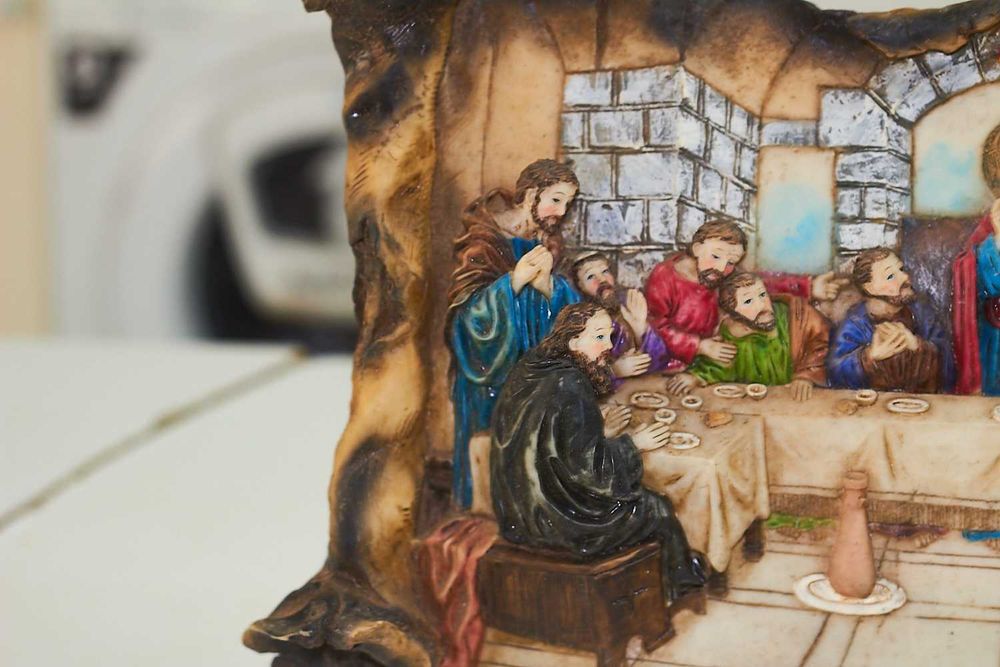 Ultima Ceia Em Ceramica 3D Peca De Destaque