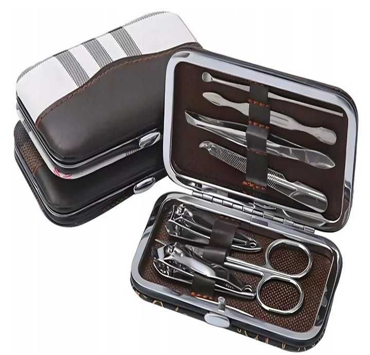 Zestaw do MANICURE  7 w 1. Przybornik do PAZNOKCI Turystyczny PODRÓŻNY