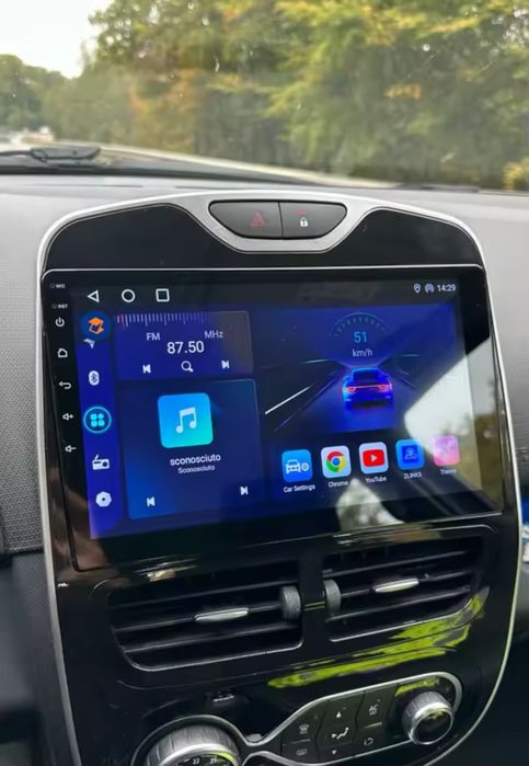 Rádio 10" android Renault Clio 2013 a 18 CARPLAY WIFI GPS 2/32GB Novo