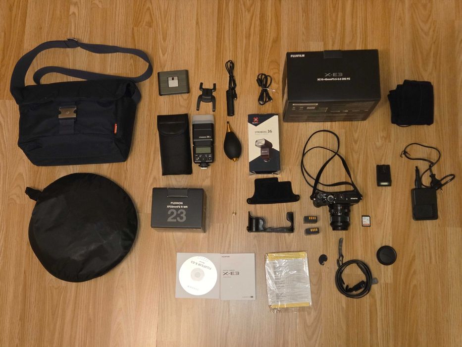 Fujifilm X-E3 + Fujinon XF23mm F2 + akcesoria