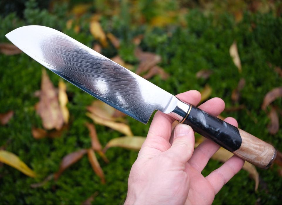 Шеф нож дамасская сталь, кухонный нож, поварской нож