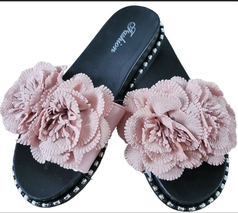 RÓŻNE KOLORY klapki kwiatki