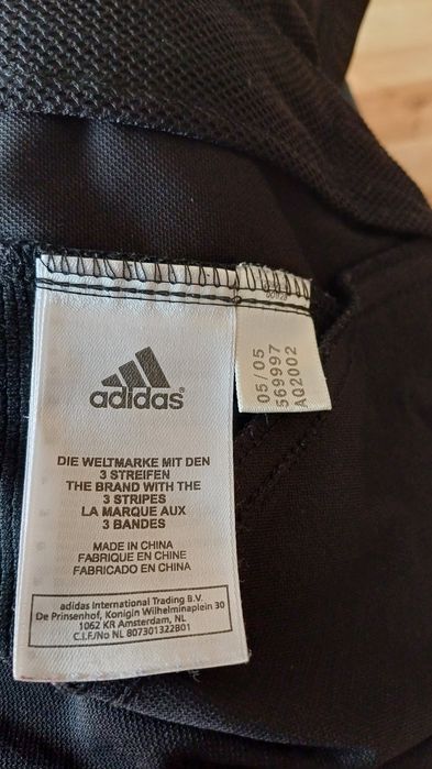 Kurtka męska bluza Czarna Adidas na zamek rozmiar XL