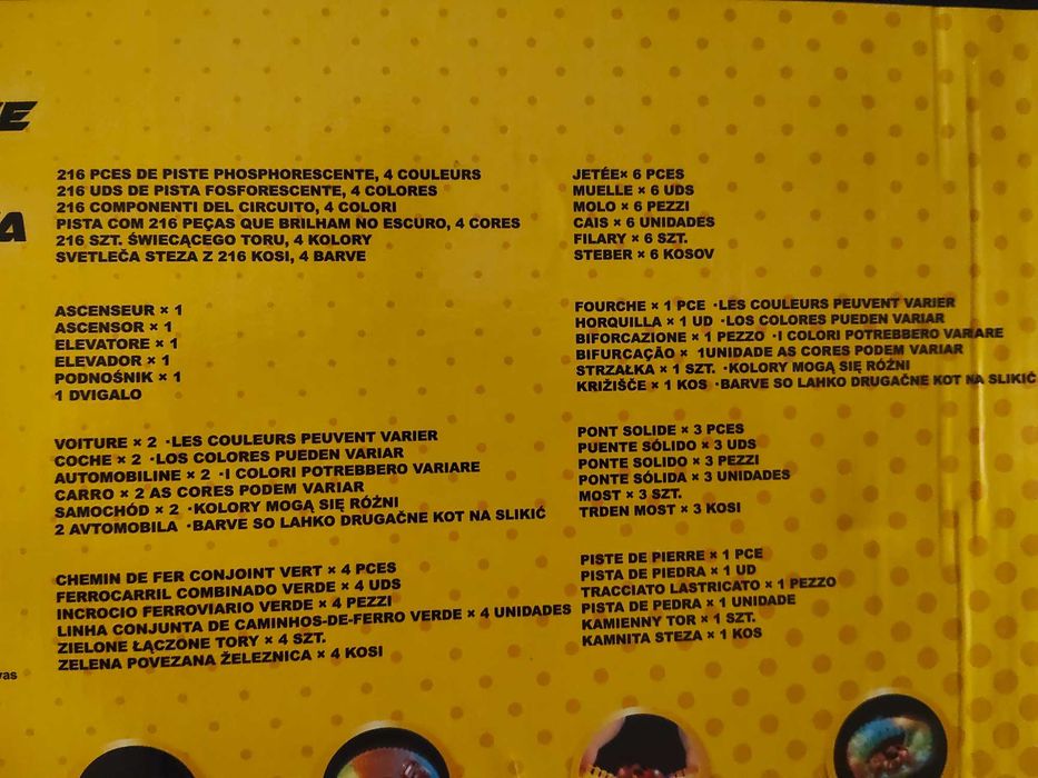 Pista carros com luzes