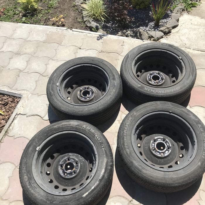 Диски+резина+ковпаки, комплект, отбалансовані, оригінал HONDA 17рік