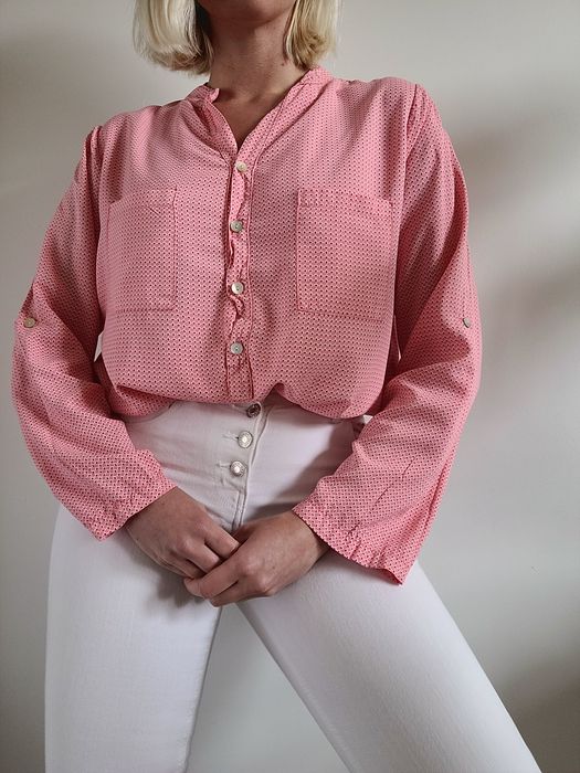 Różowa wzorzysta koszula oversize MAPP