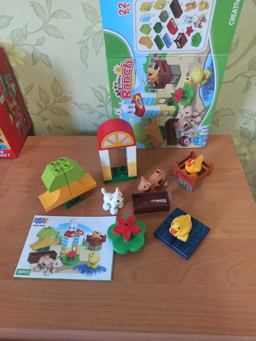 Конструктор Лего дупло, трактор, магазин, грузовик, разные.