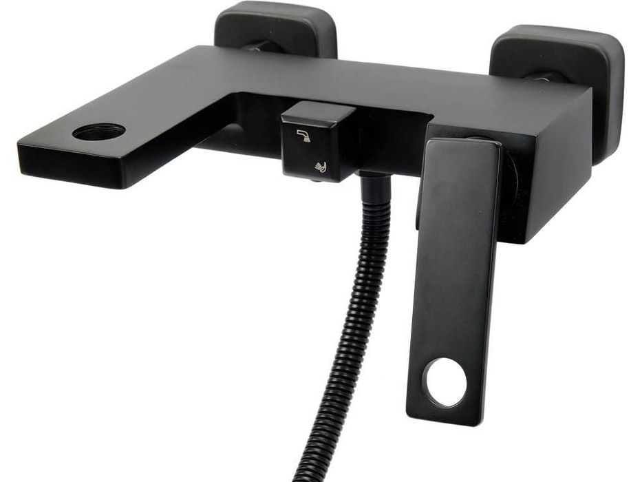 Kran bateria wannowa prysznicowa czarna noir