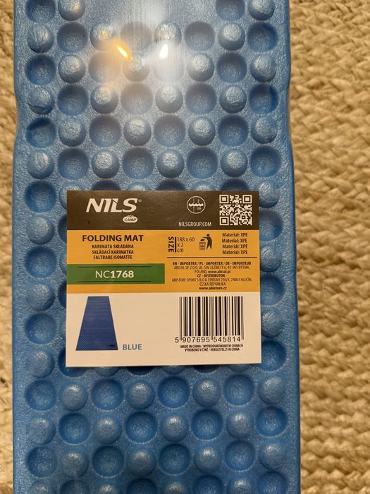 Karimata składana Nils Camp NC1768 niebieska (nowa)